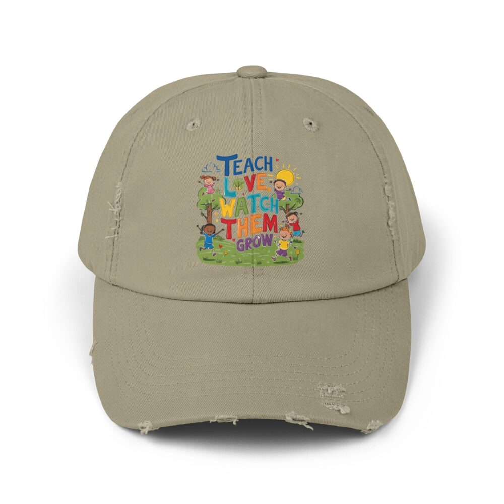 Teach Love Watch Them Grow - Unisex Adjustable Baseball Cap - Image 9