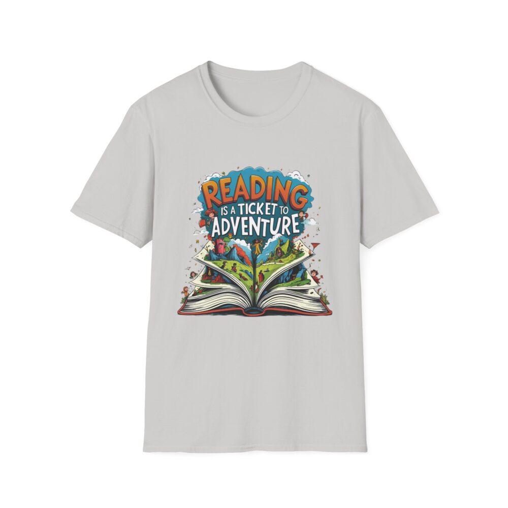 Reading is a Ticket to Adventure - Unisex Soft Style T-Shirt - Image 9