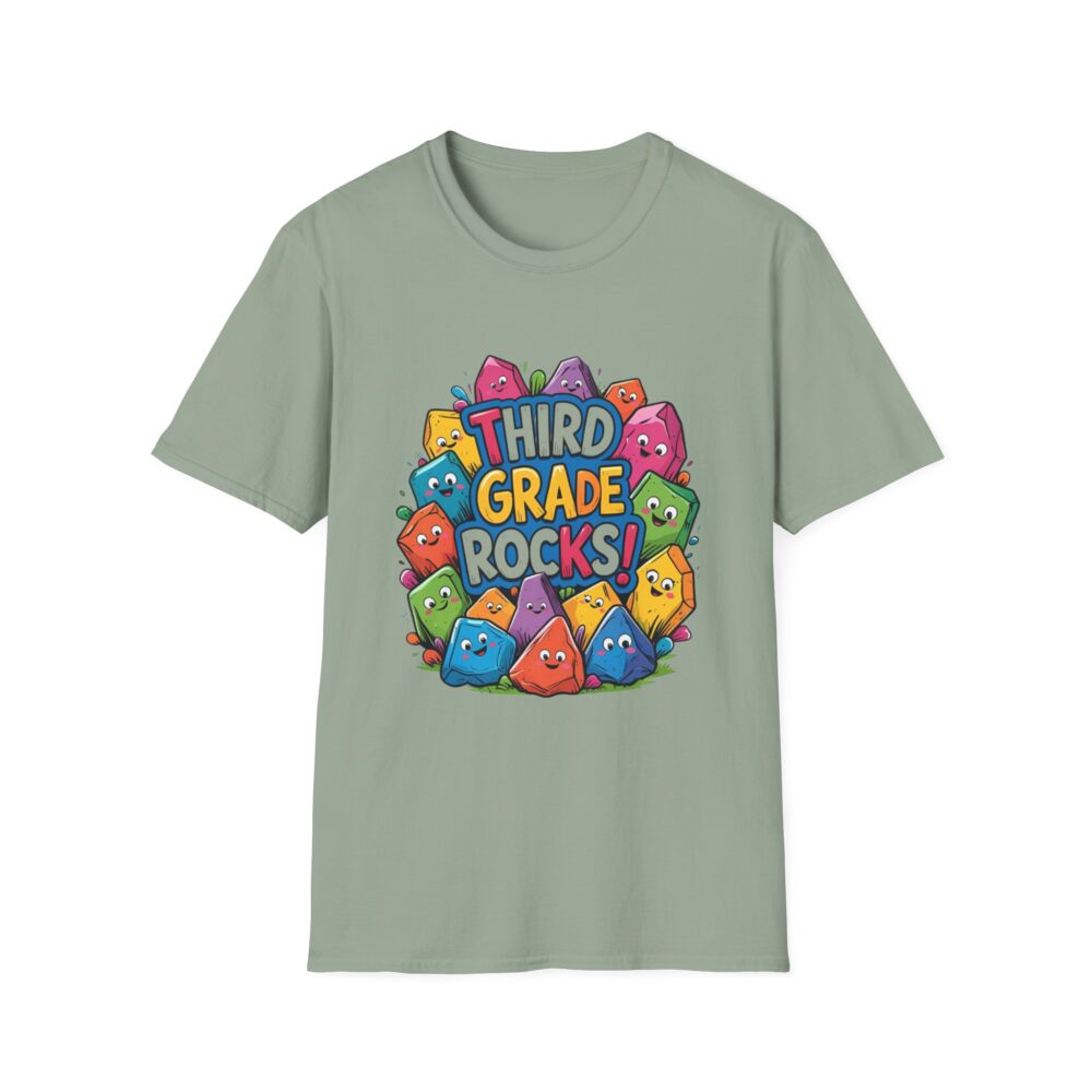 Third Grade Rocks - Unisex Soft style T-Shirt - Image 17