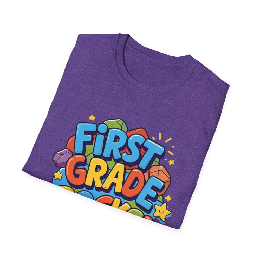 First Grade Rocks - Unisex Soft style T-Shirt - Image 44