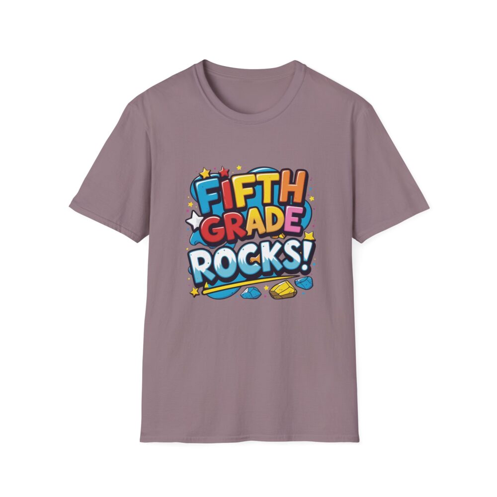 Fifth Grade Rocks - Unisex Soft style T-Shirt - Image 49