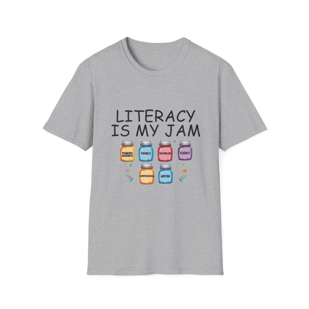 Literacy is My Jam - Unisex Soft Style T-Shirt - Image 13