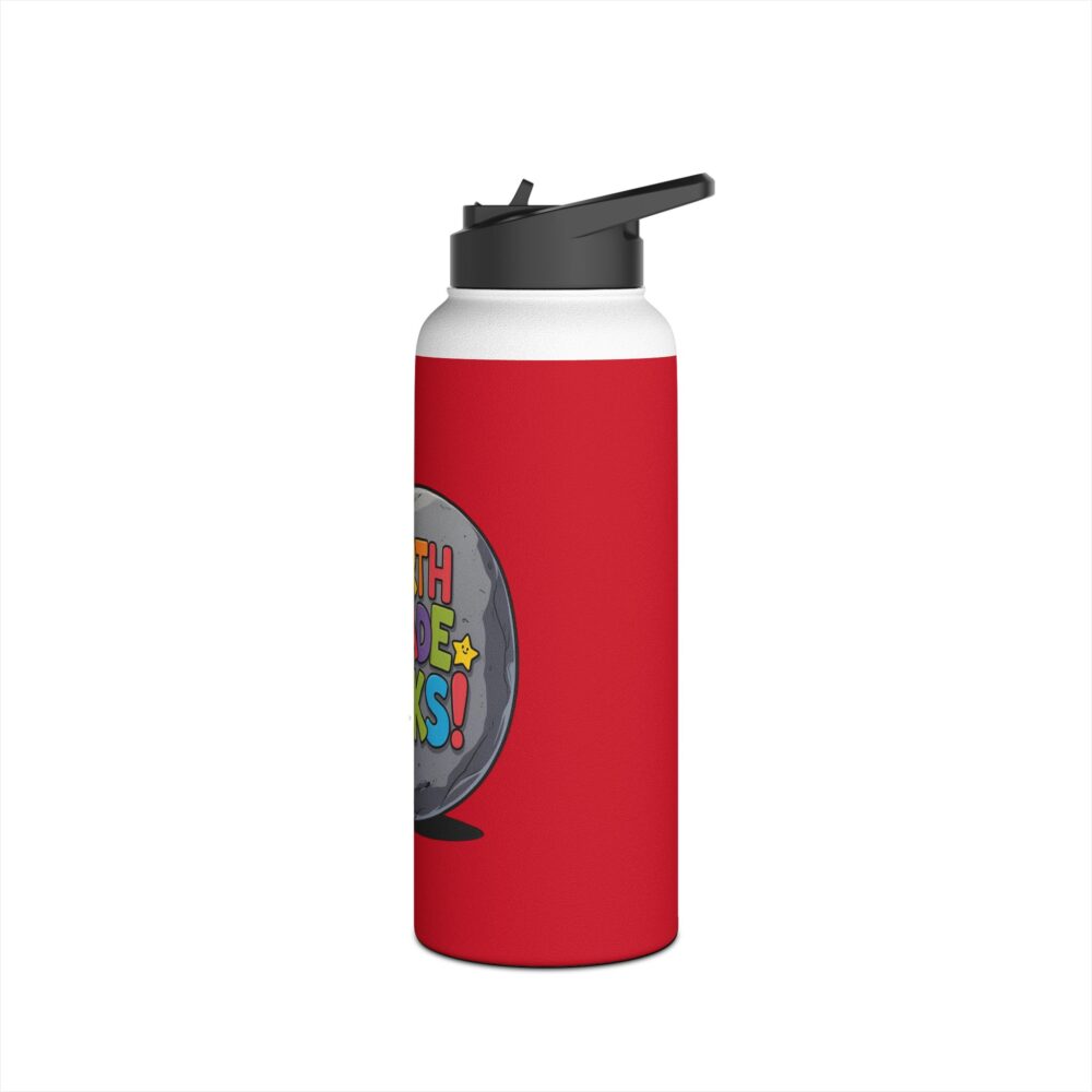 Fourth Grade Rocks (red) - Stainless Steel Water Bottle - Image 12