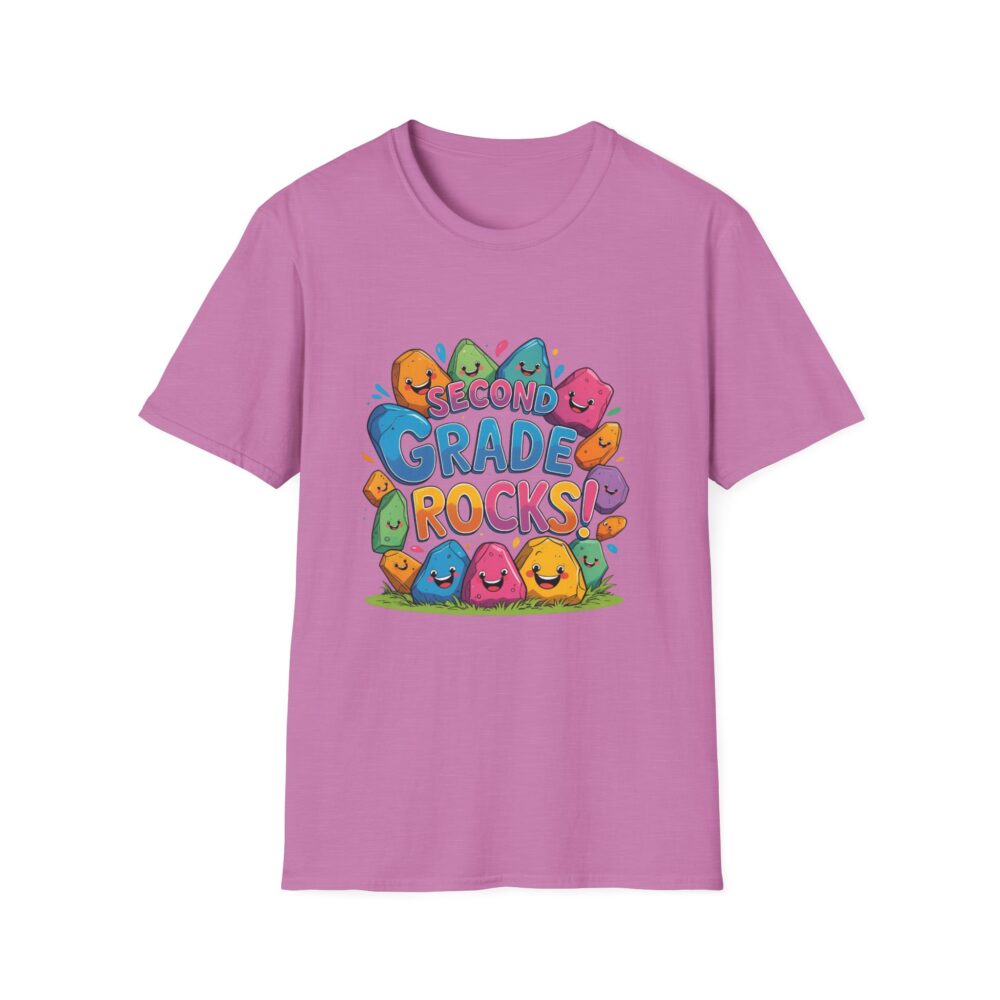 Second Grade Rocks - Unisex Soft style T-Shirt - Image 45
