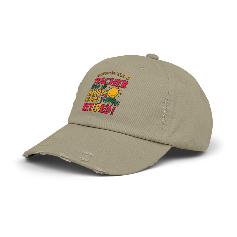 What Do You Call a Teacher Who is Happy... - Unisex Adjustable Baseball Cap - Image 10