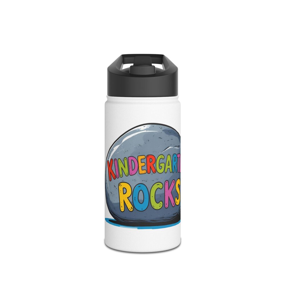 Kindergarten Rocks (white) - Stainless Steel Water Bottle