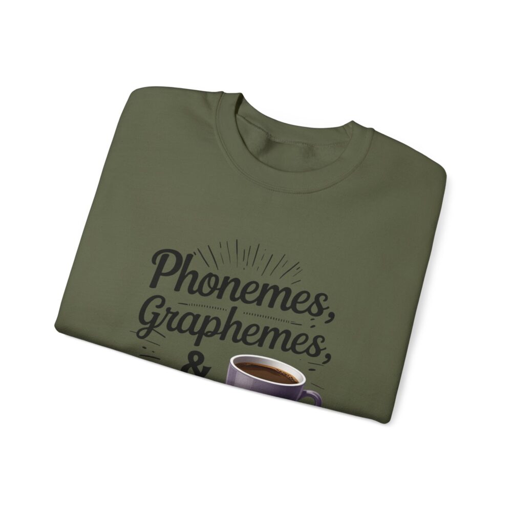 Caffeine & Phonemes Crewneck Sweatshirt | - Image 15
