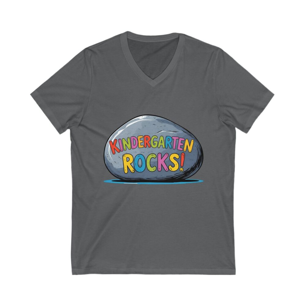 Kindergarten Rocks - Unisex V-Neck Tee - Image 15