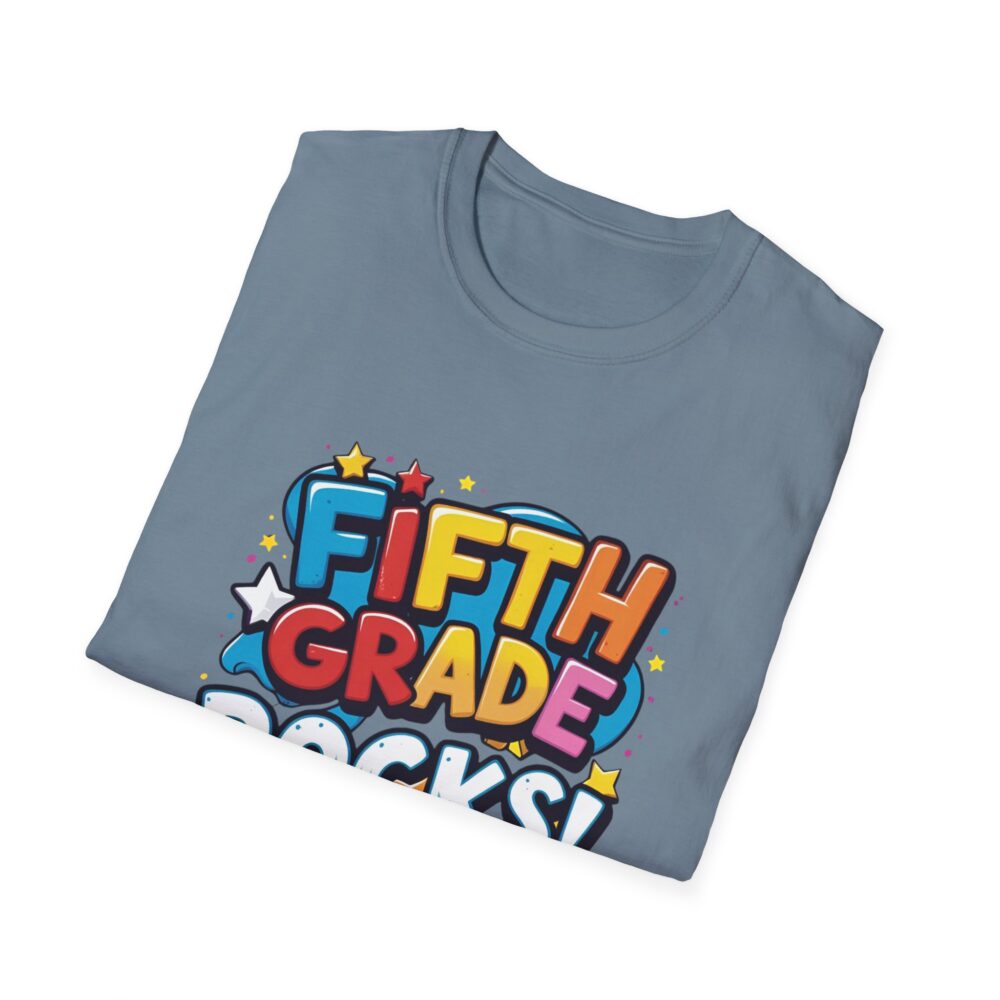 Fifth Grade Rocks - Unisex Soft style T-Shirt - Image 36