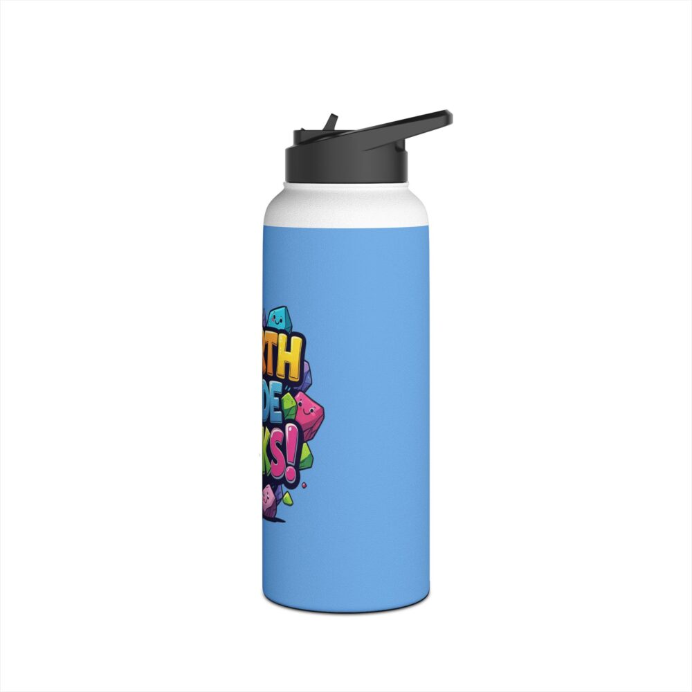 Fourth Grade Rocks (blue) - Stainless Steel Water Bottle - Image 12