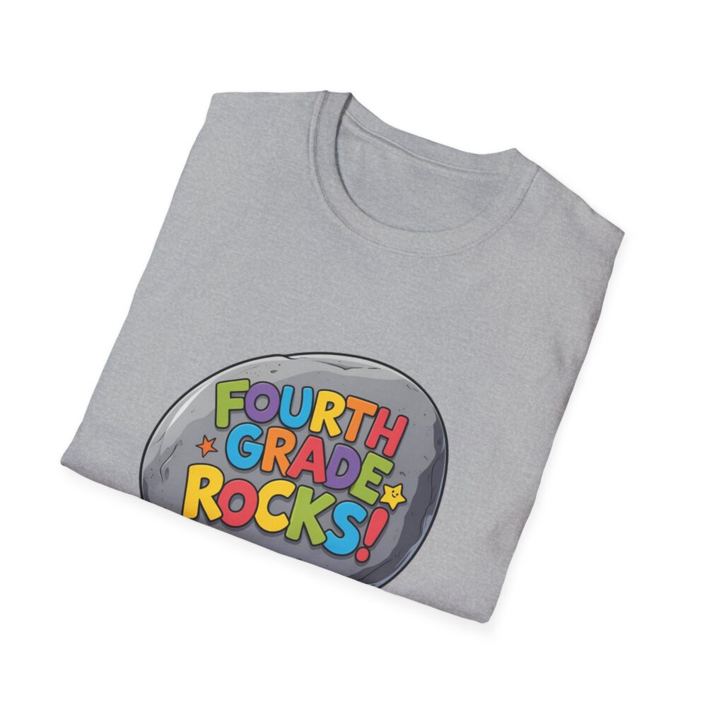 Fourth Grade Rocks - Unisex Soft style T-Shirt - Image 16