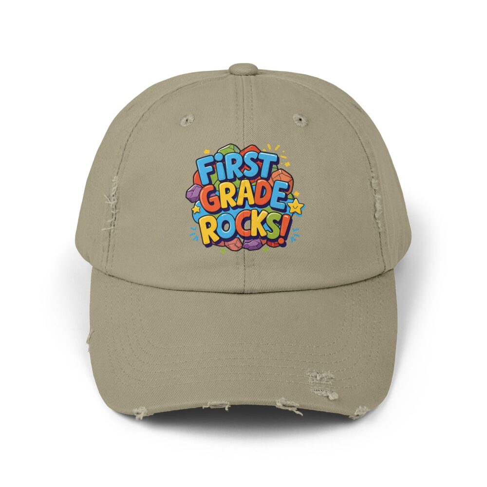 First Grade Rocks, Unisex Adjustable Baseball Cap - Image 13