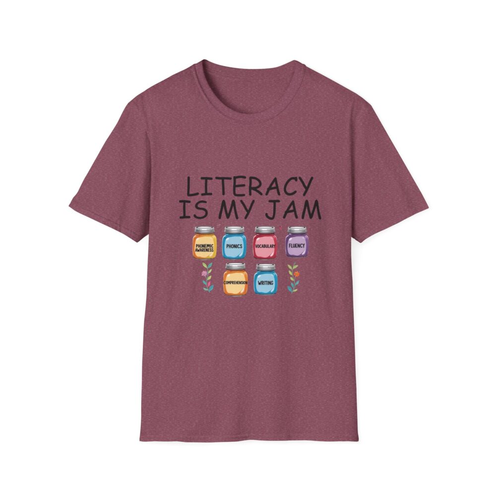 Literacy is My Jam - Unisex Soft Style T-Shirt - Image 61
