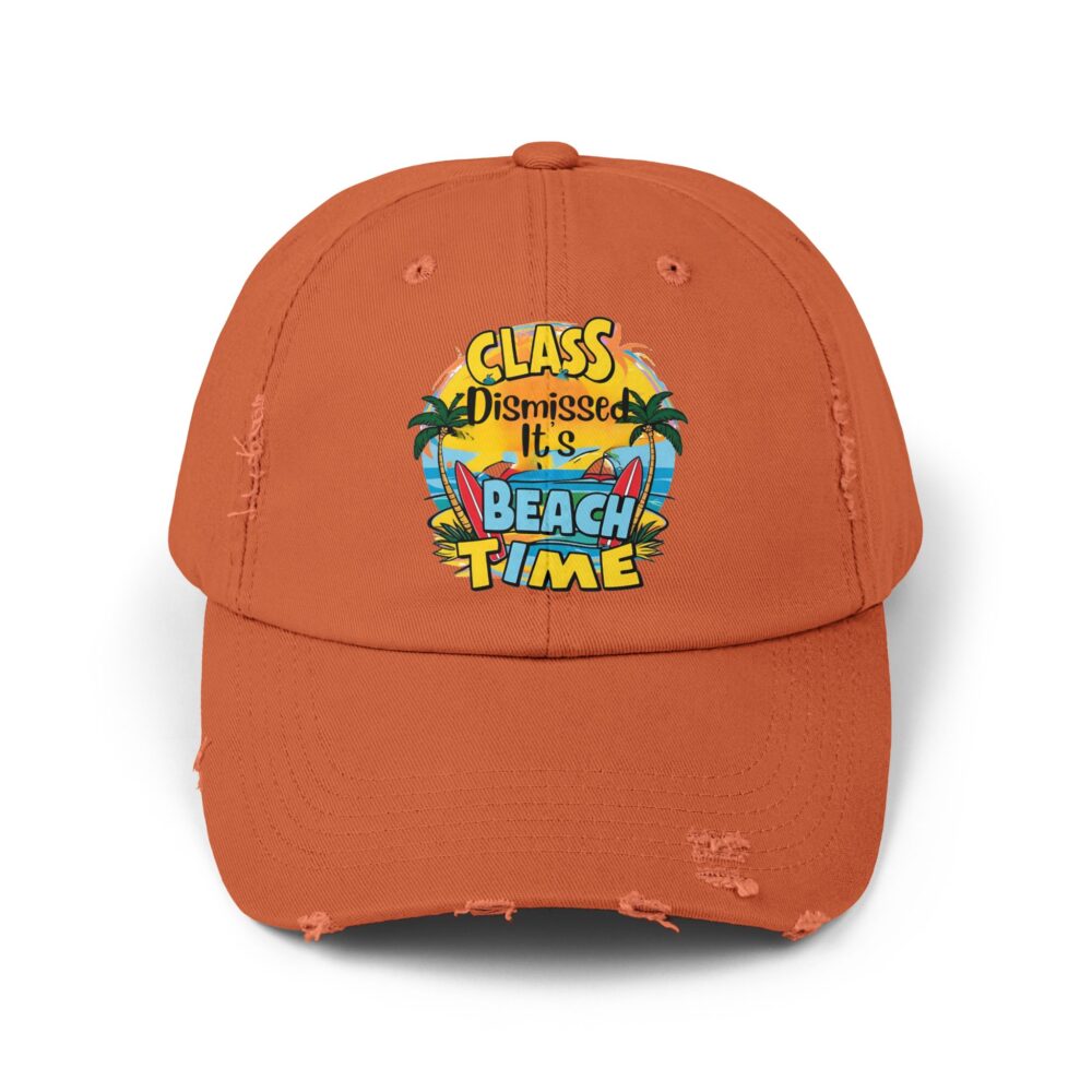 Class Dismissed It is Beach Time - Unisex Adjustable Baseball Cap - Image 9