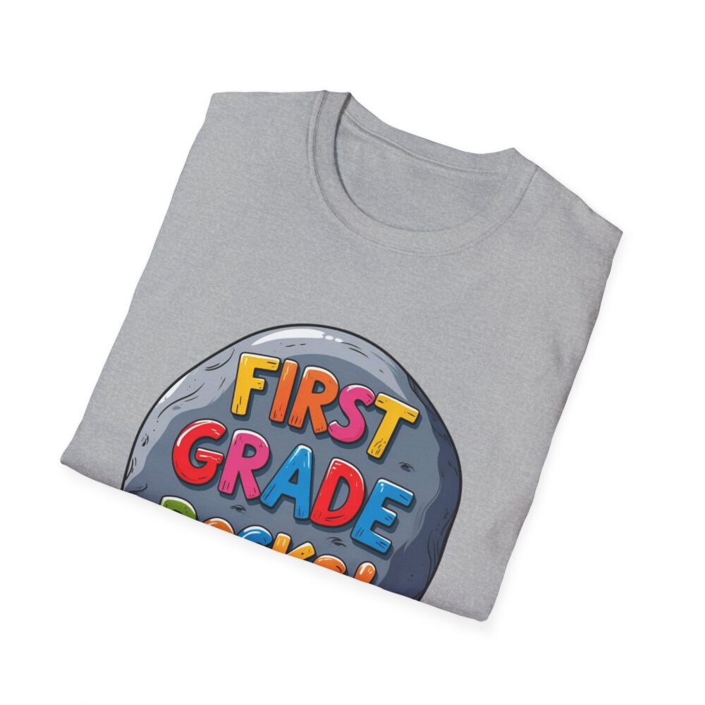 First Grade Rocks - Unisex Soft style T-Shirt - Image 16