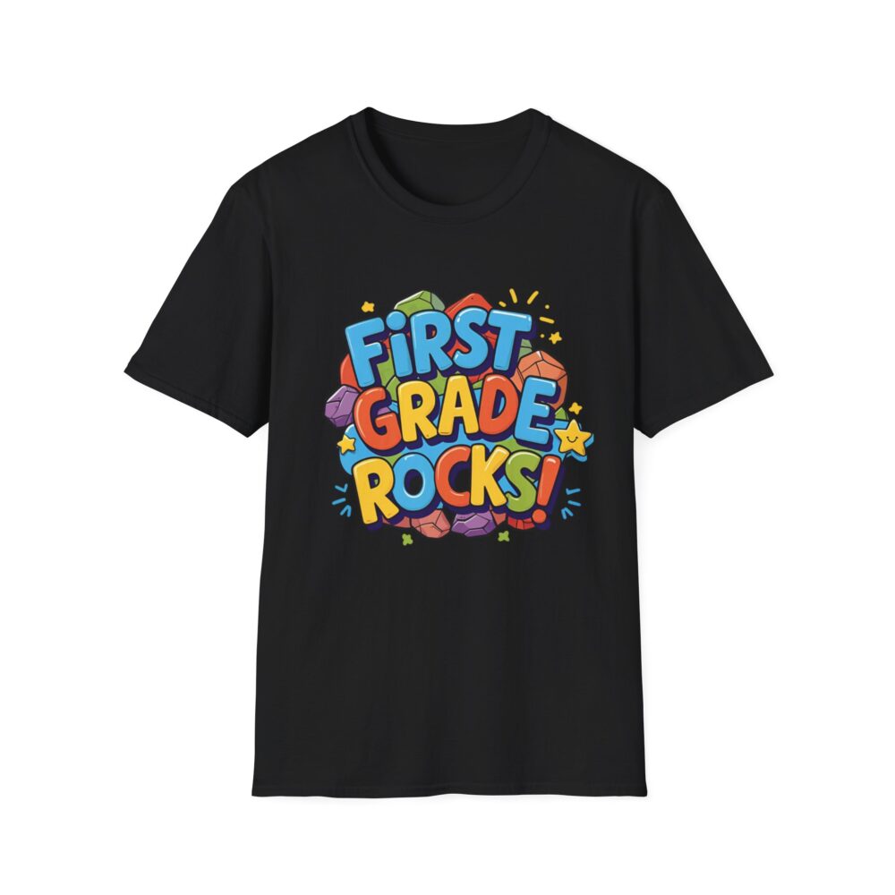 First Grade Rocks - Unisex Soft style T-Shirt - Image 5