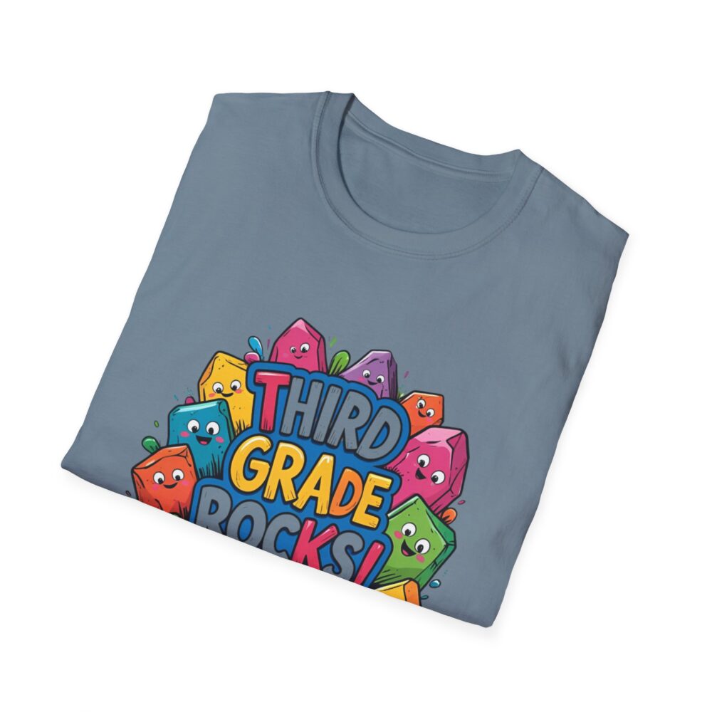 Third Grade Rocks - Unisex Soft style T-Shirt - Image 36