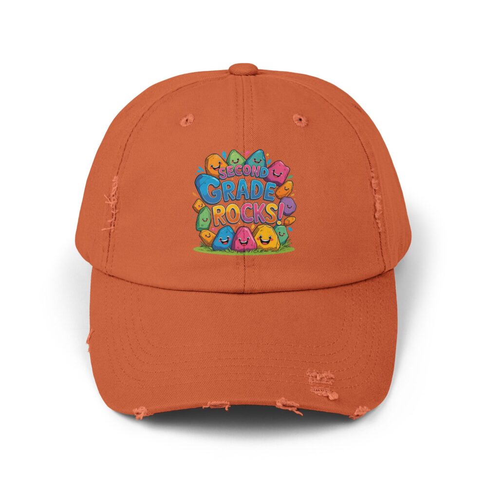 Second Grade Rocks, Unisex Adjustable Baseball Cap - Image 9
