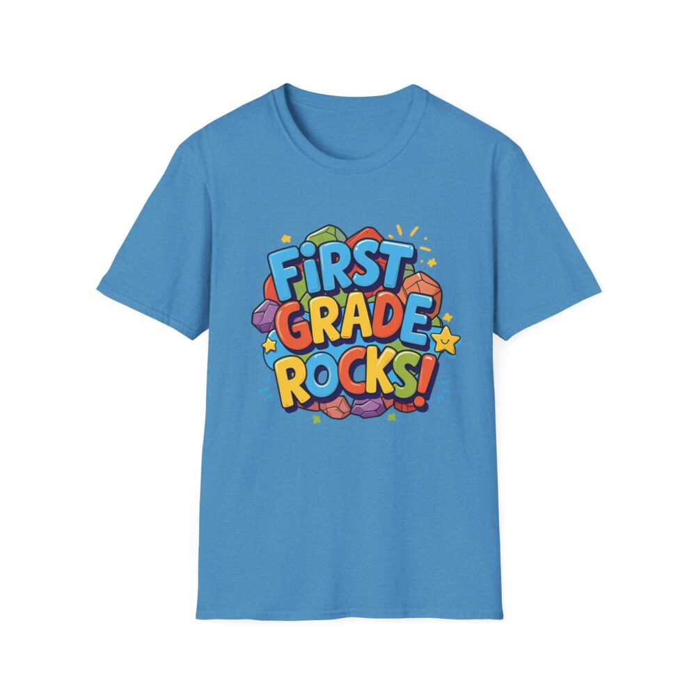 First Grade Rocks - Unisex Soft style T-Shirt - Image 21