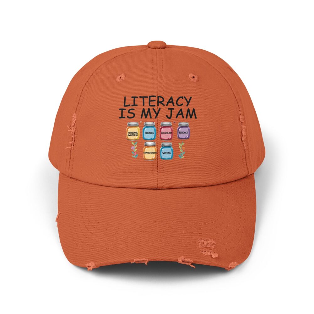 Literacy is My Jam - Unisex Adjustable Baseball Cap - Image 5