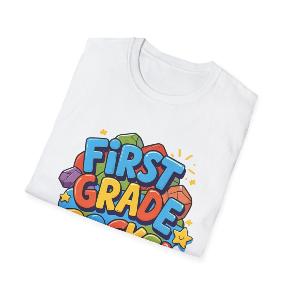 First Grade Rocks - Unisex Soft style T-Shirt - Image 4