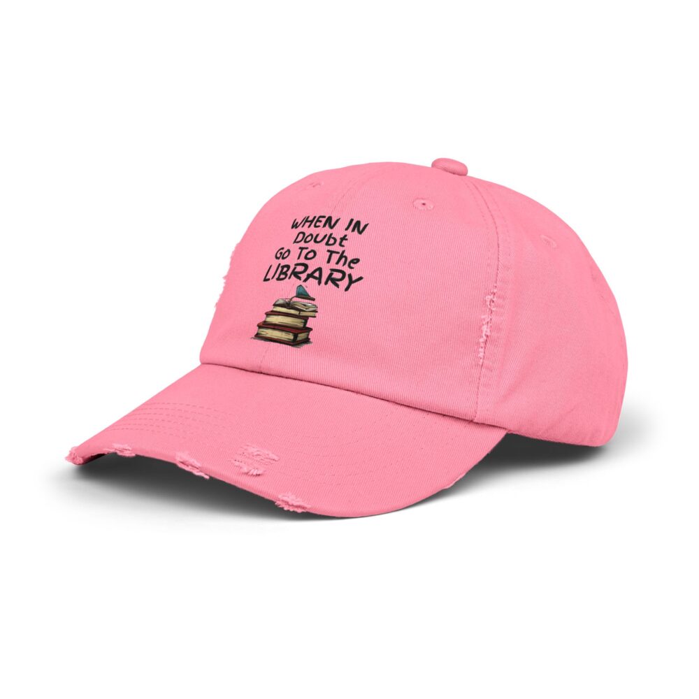 When in Doubt Go To The Library - Unisex Adjustable Baseball Cap - Image 22