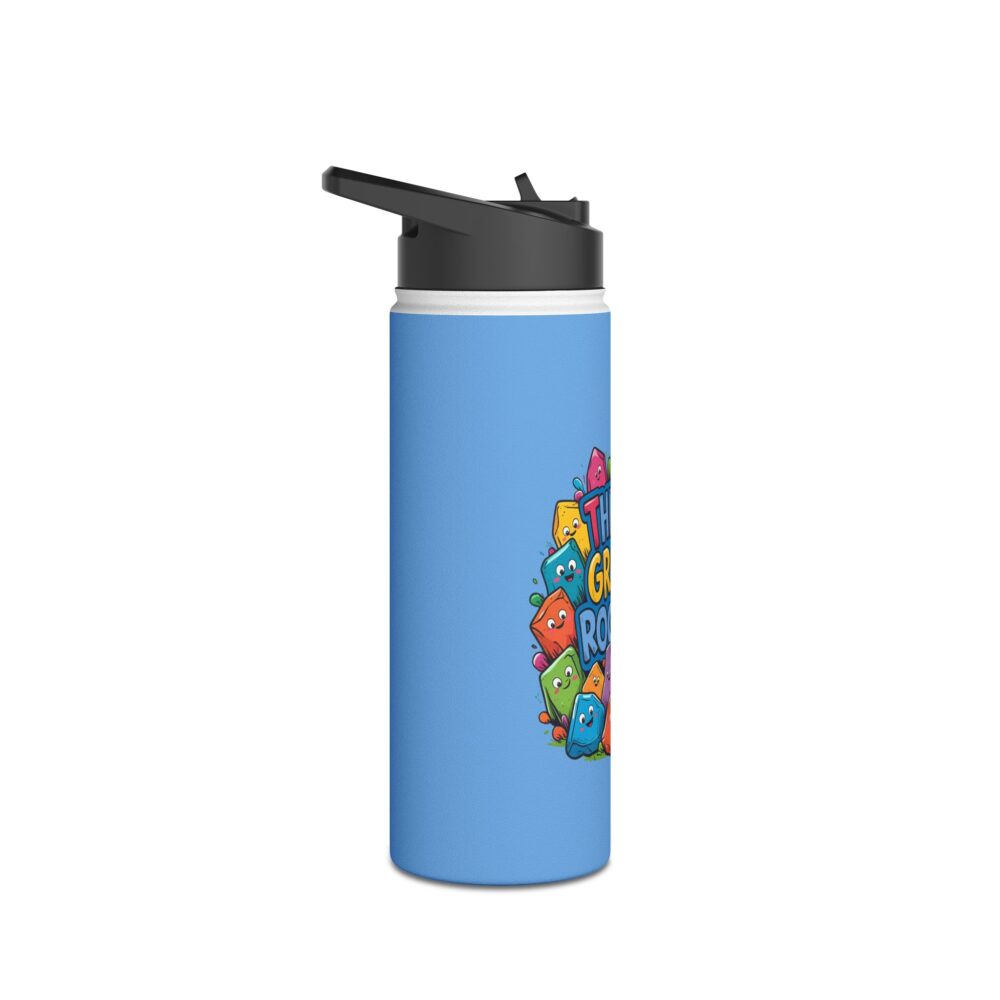 Third Grade Rocks (blue) - Stainless Steel Water Bottle - Image 7