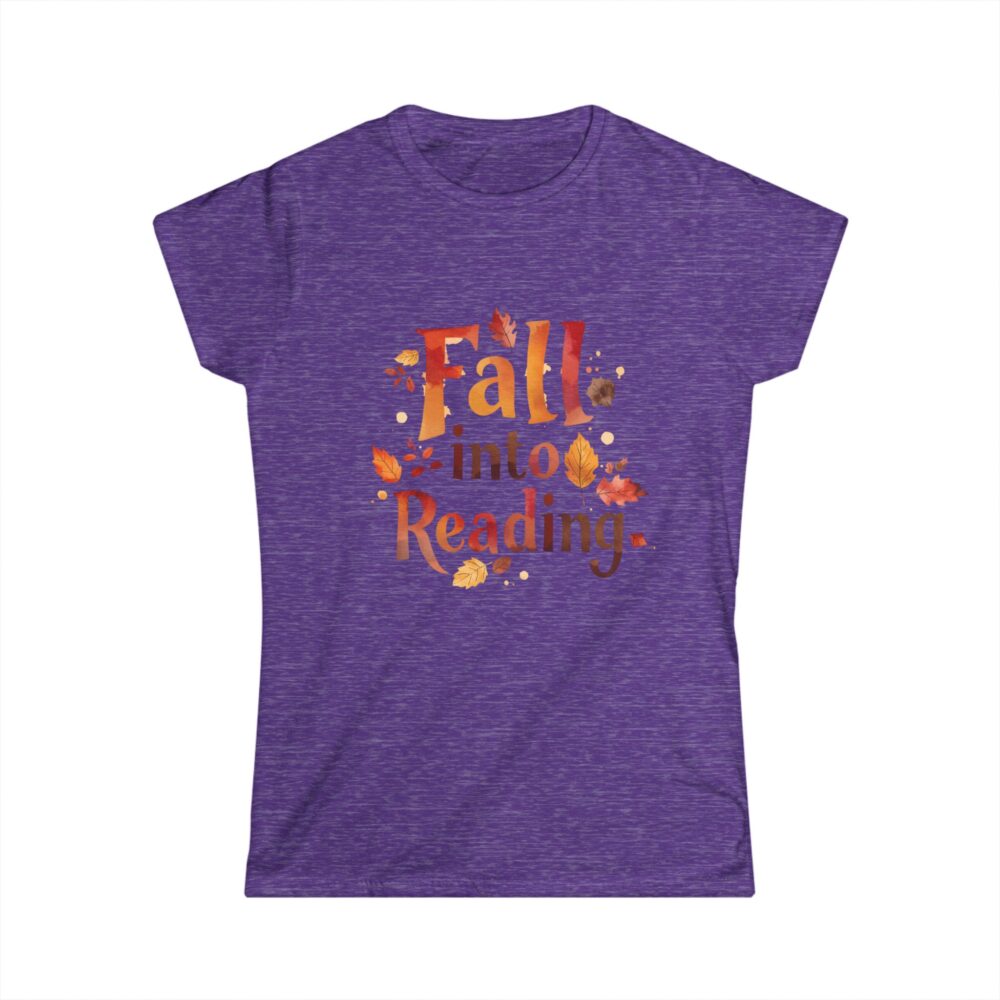 Fall Into Reading-Women's Soft style t-shirt - Image 19