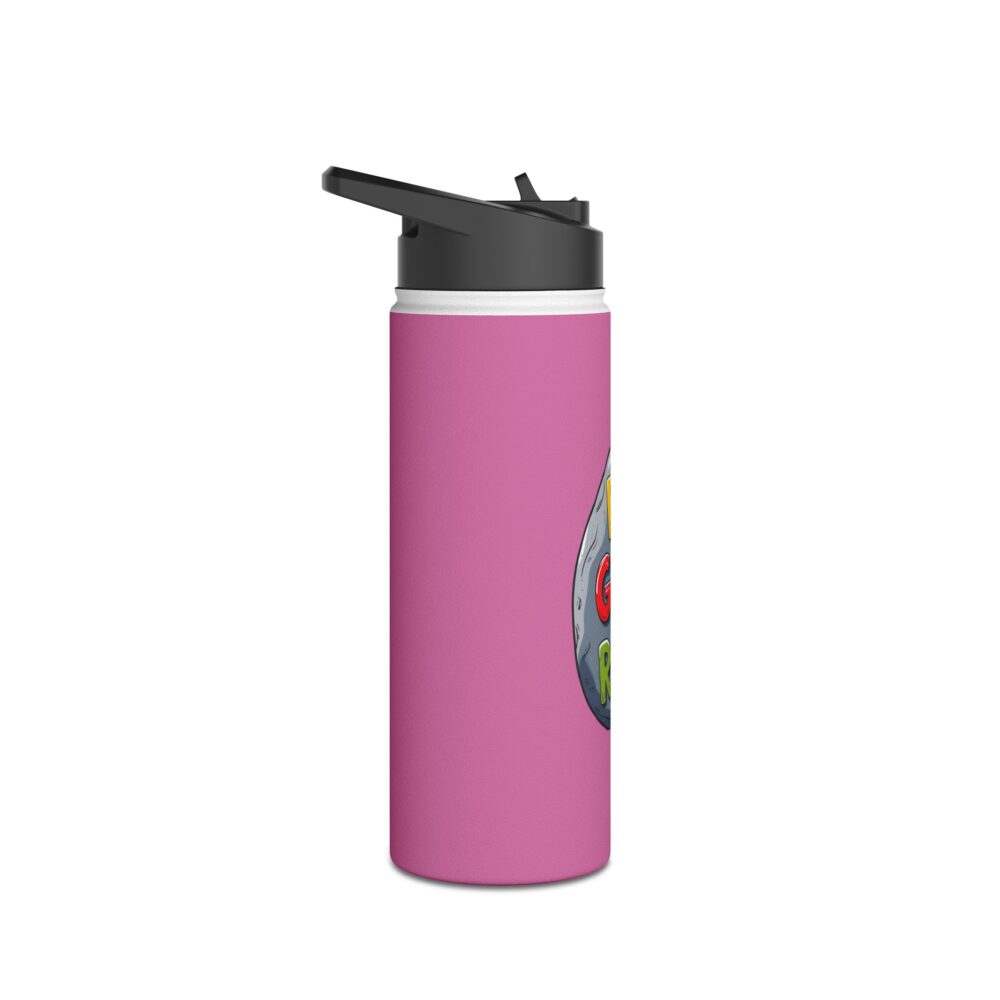 First Grade Rocks (pink) - Stainless Steel Water Bottle - Image 7
