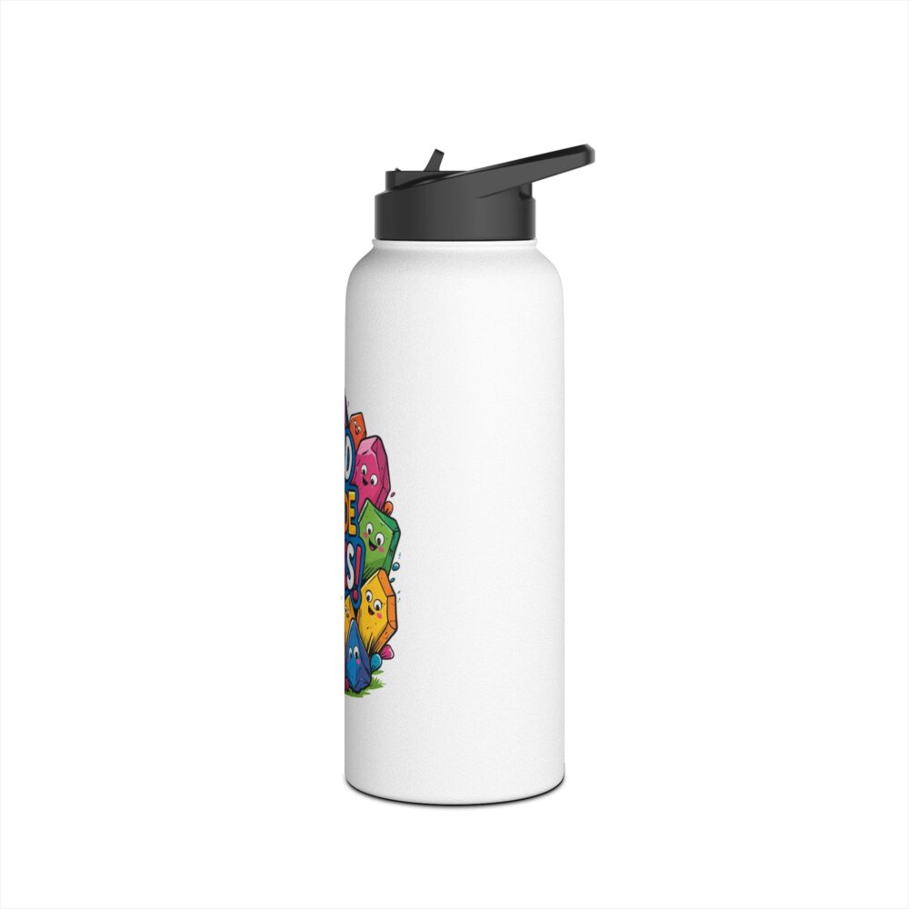 Third Grade Rocks (white) - Stainless Steel Water Bottle - Image 12