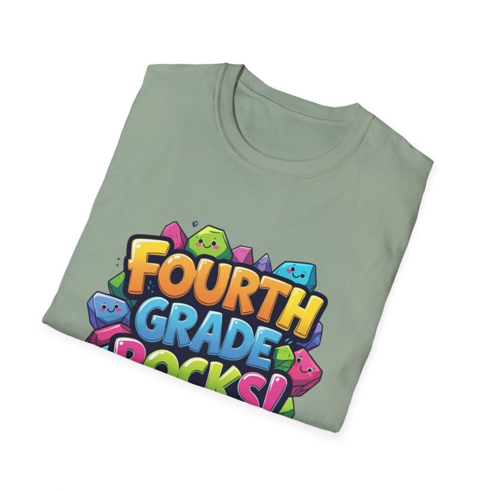 Fourth Grade Rocks - Unisex Soft style T-Shirt - Image 20