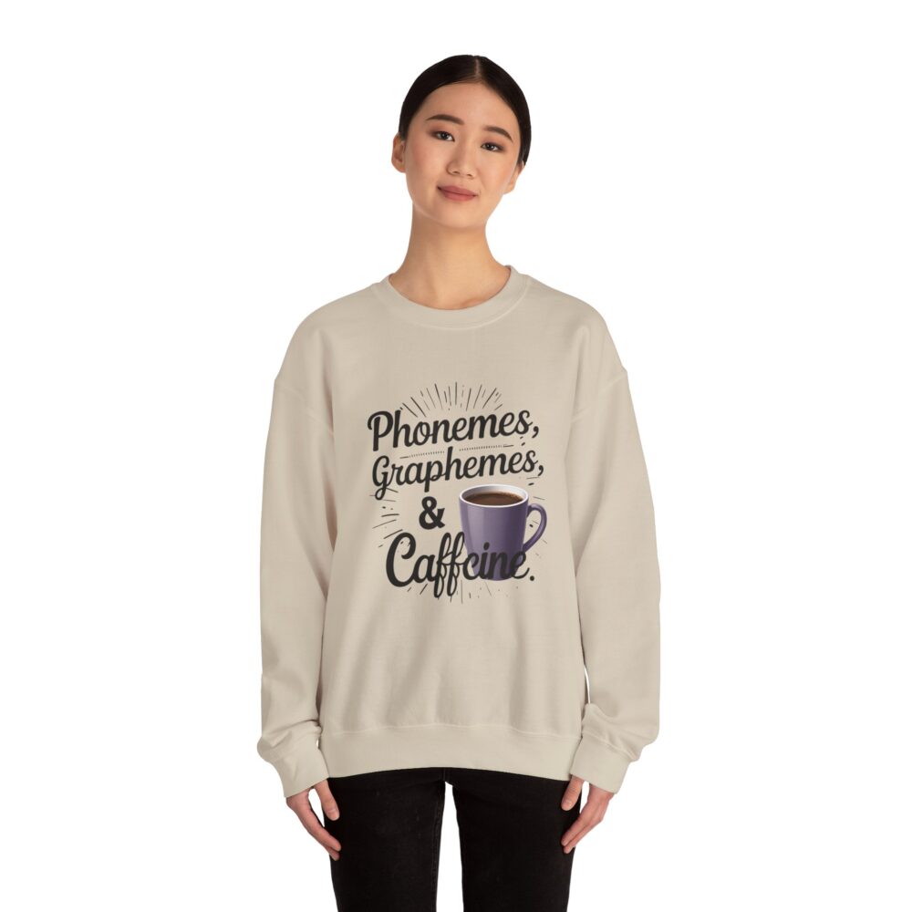 Caffeine & Phonemes Crewneck Sweatshirt | - Image 12