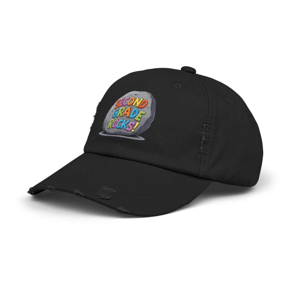 Second Grade Rocks, Unisex Adjustable Baseball Cap - Image 2