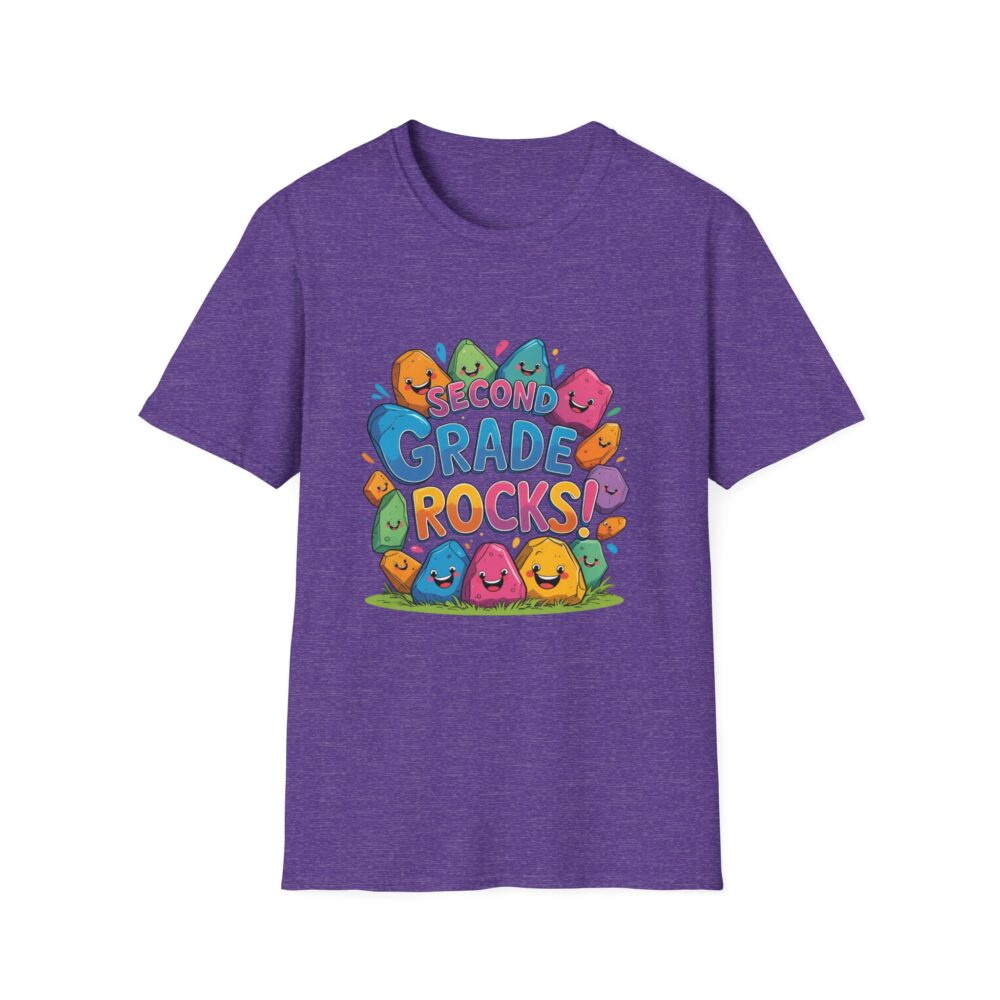 Second Grade Rocks - Unisex Soft style T-Shirt - Image 41