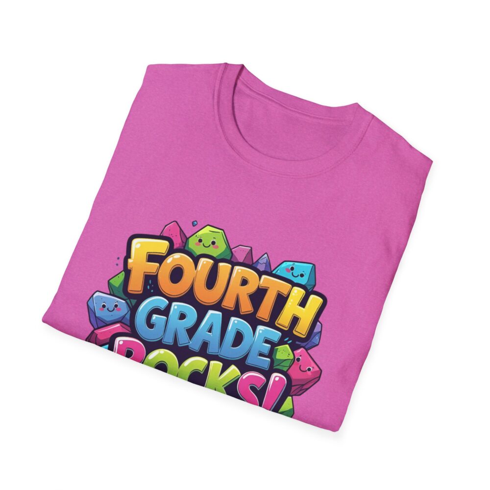 Fourth Grade Rocks - Unisex Soft style T-Shirt - Image 56