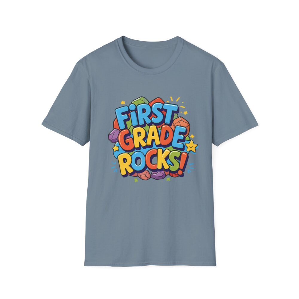 First Grade Rocks - Unisex Soft style T-Shirt - Image 33