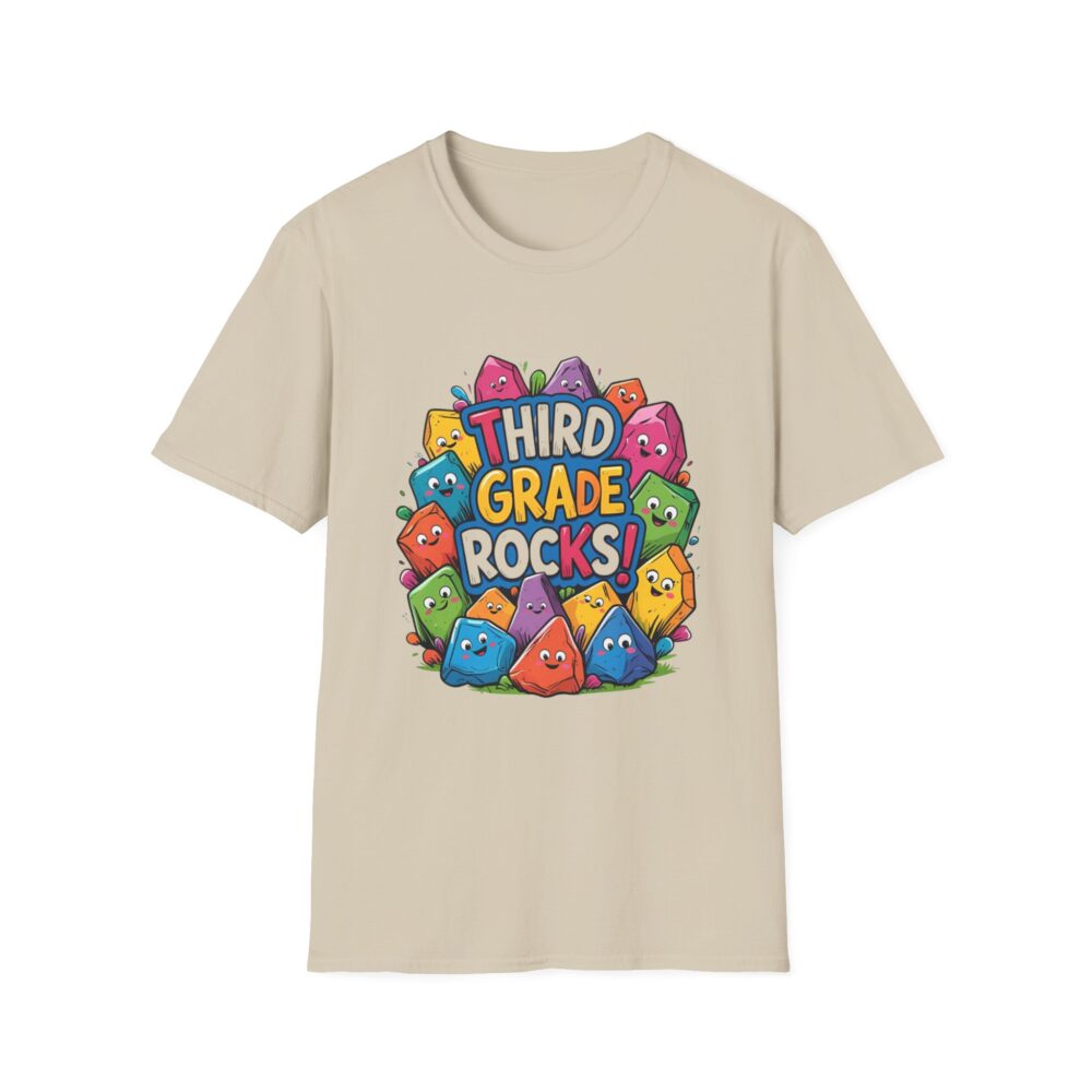 Third Grade Rocks - Unisex Soft style T-Shirt - Image 9