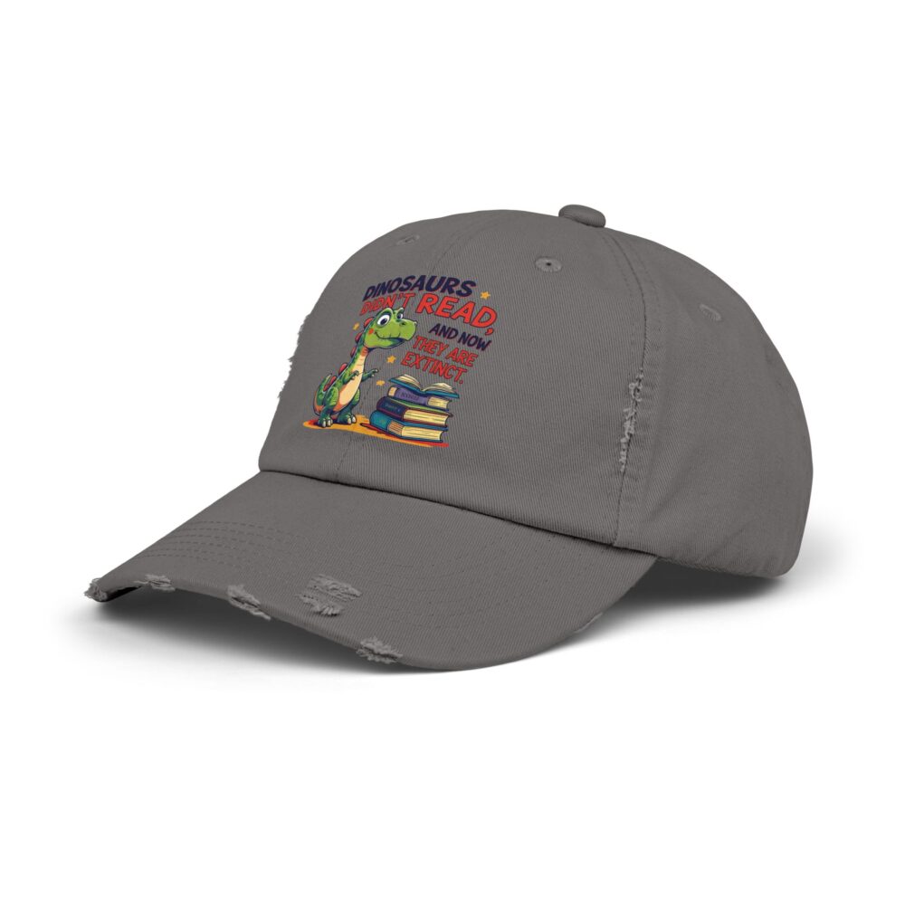 Dinosaurs Didn't Read, and Now They are Extinct-Unisex Adjustable Baseball Cap - Image 14
