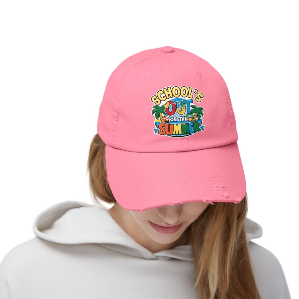 School's Out - Fun Summer Hat, Unisex Adjustable Baseball Cap - Image 28