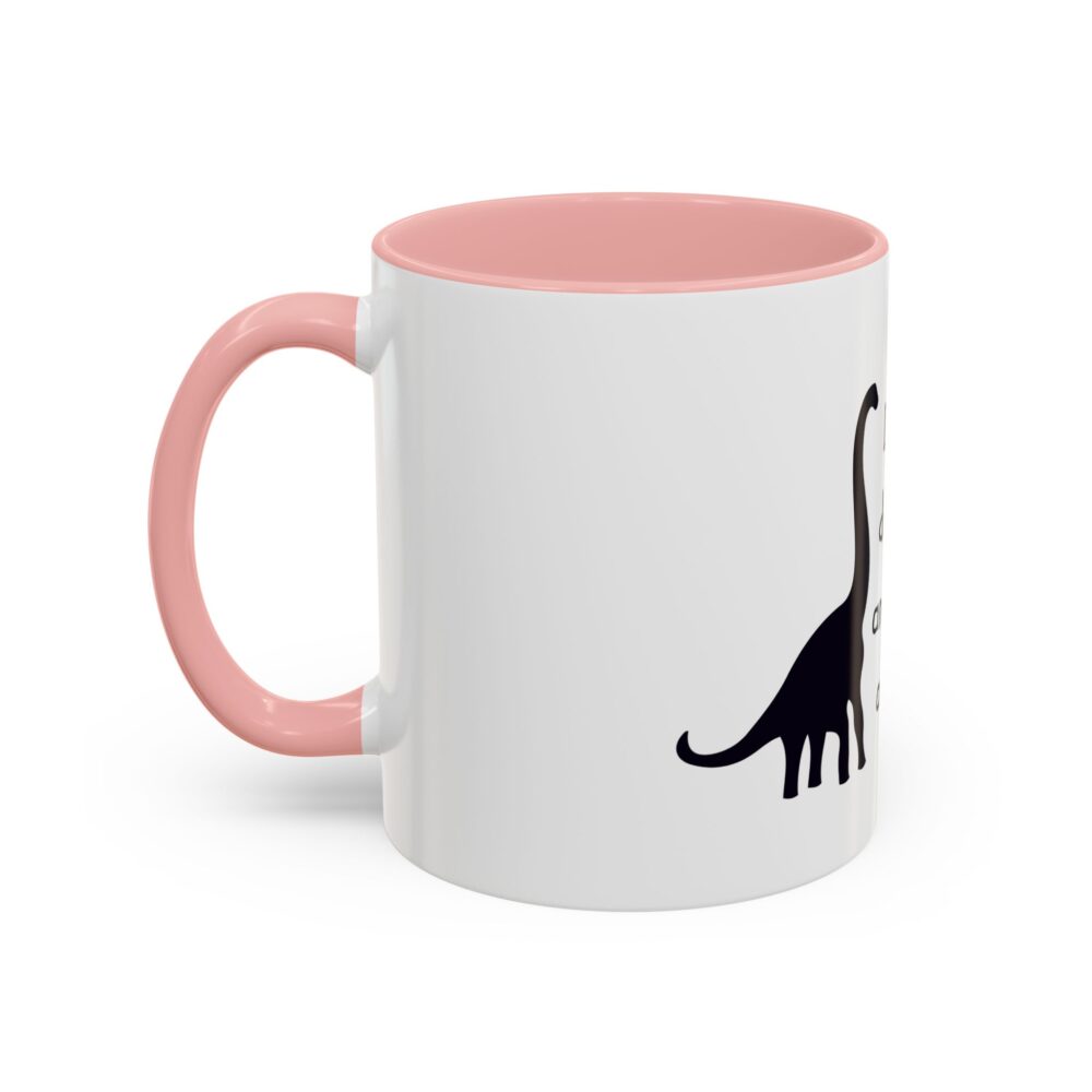 Dinosaurs Didn't Read, and Now They are Extinct (B&W) - Coffee Mug - Image 11