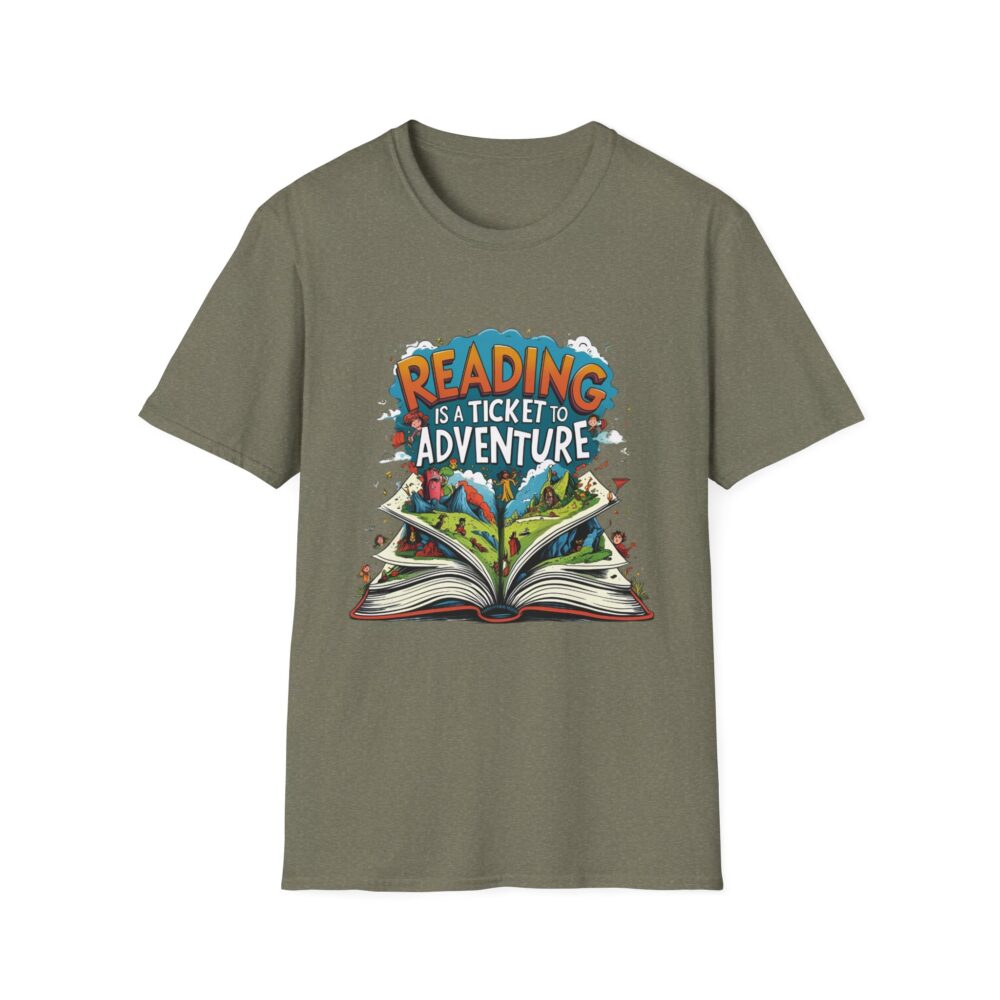 Reading is a Ticket to Adventure - Unisex Soft Style T-Shirt - Image 21
