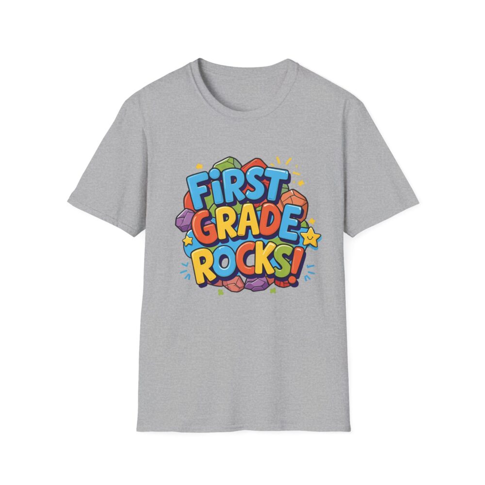 First Grade Rocks - Unisex Soft style T-Shirt - Image 13