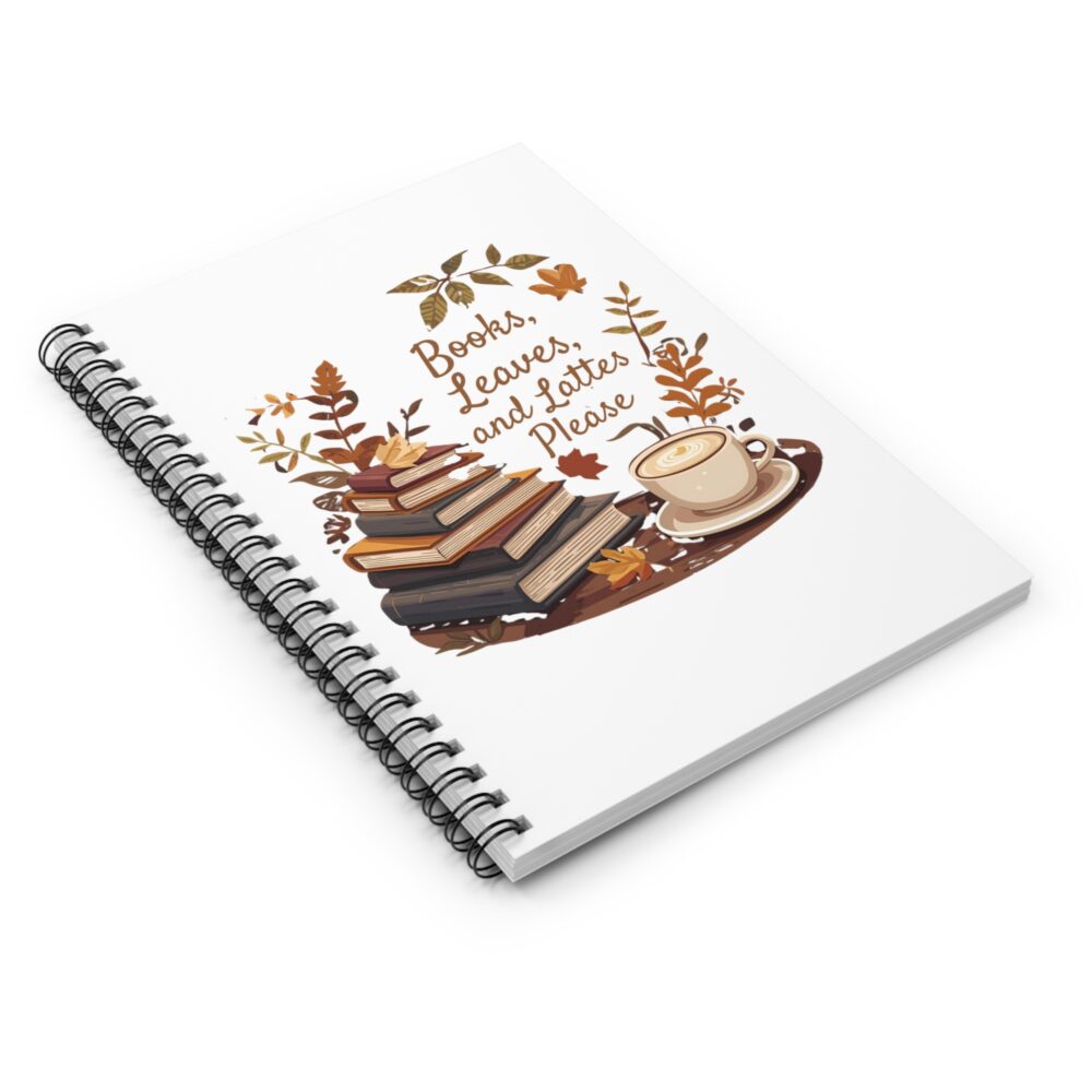 Books, Leaves, and Lattes Please - Writing Journal - Image 3