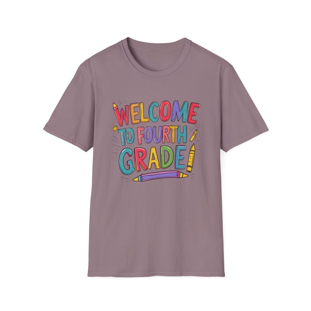 Welcome to Fourth Grade - Unisex Soft style T-Shirt - Image 49