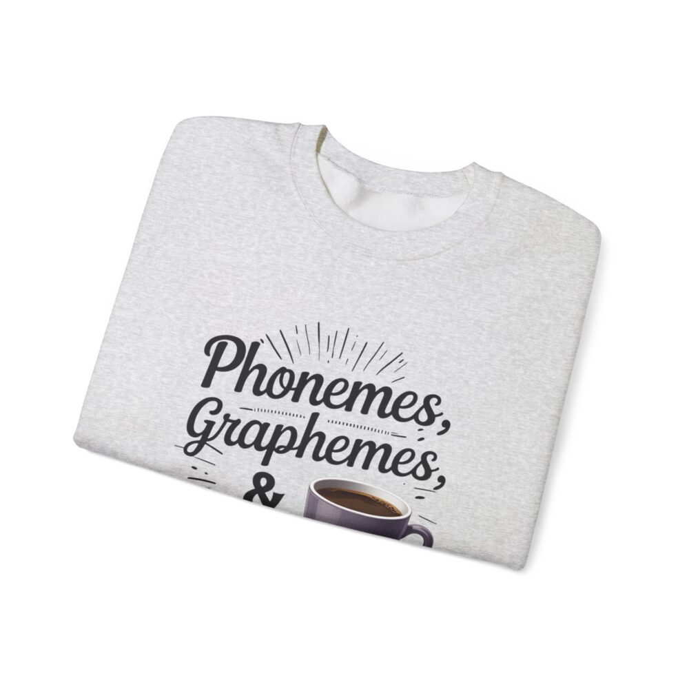 Caffeine & Phonemes Crewneck Sweatshirt | - Image 7