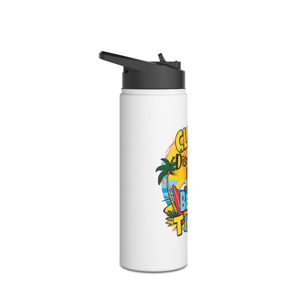 Class Dismissed It's Beach Time - Stainless Steel Water Bottle - Image 7