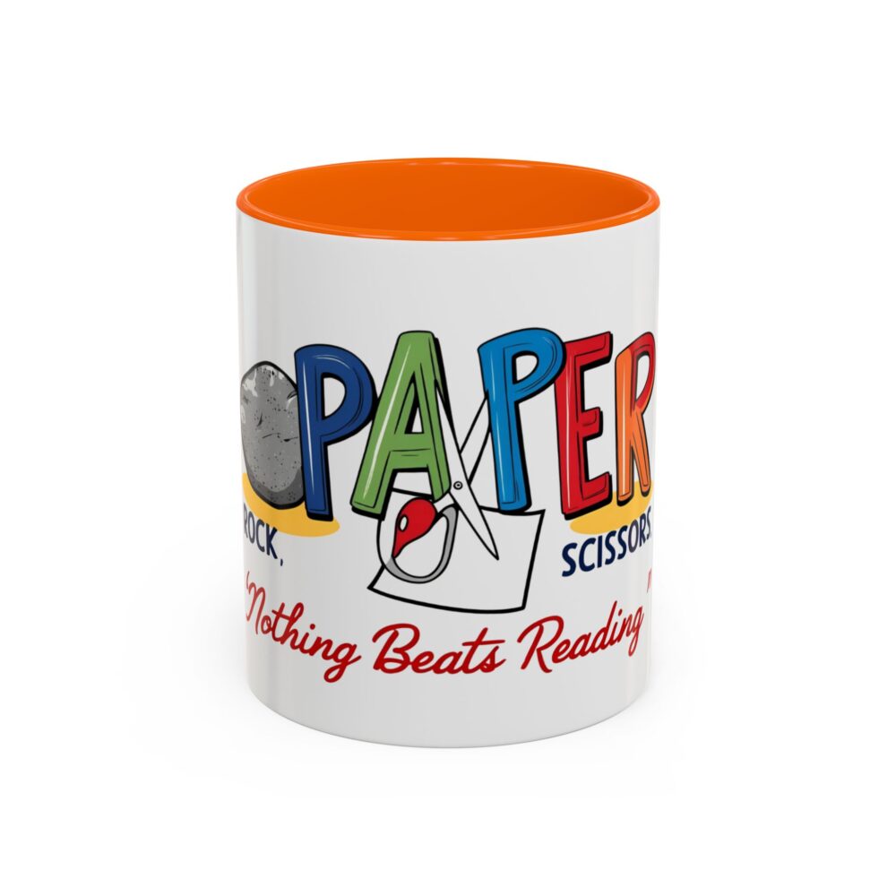 Rock, Paper, Scissors, Nothing Beats Reading - Coffee Mug - Image 41