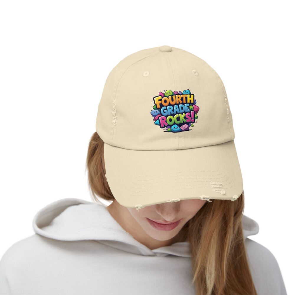 Fourth Grade Rocks, Unisex Adjustable Baseball Cap - Image 8