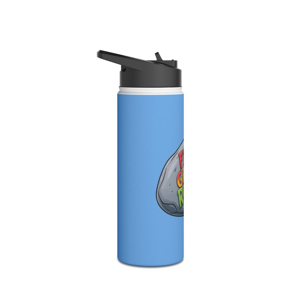 Fifth Grade Rocks (blue) - Stainless Steel Water Bottle - Image 7