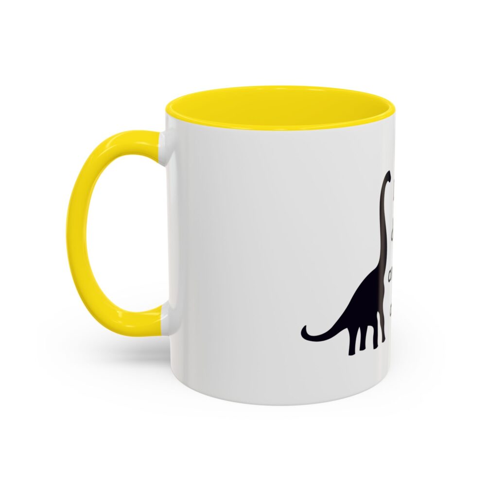 Dinosaurs Didn't Read, and Now They are Extinct (B&W) - Coffee Mug - Image 51